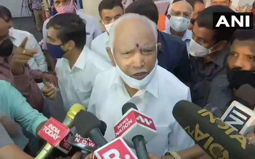 After Karnataka CM Yediyurappa, his daughter too tests Covid positive ; Family members and relatives advised to go into quarantine.