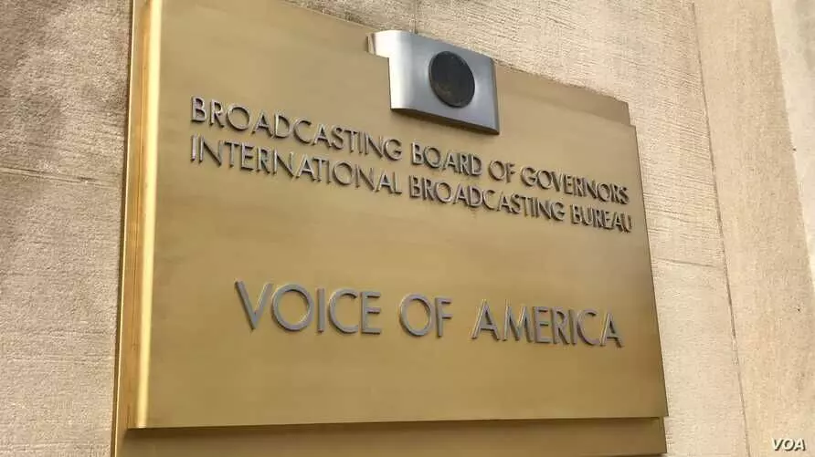 Officials suspended by VOA sue agency that runs the radio