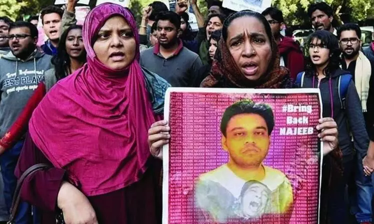 Missing for four years: campaign for Najeeb on Twitter today