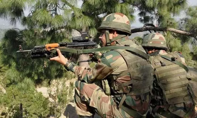 Pakistan continues ceasefire violation on LoC in J&K