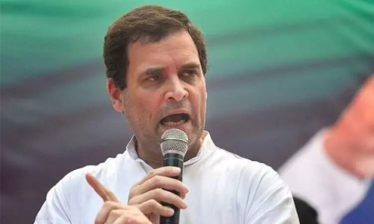 Shun arrogance and give farmers their rights: Rahul