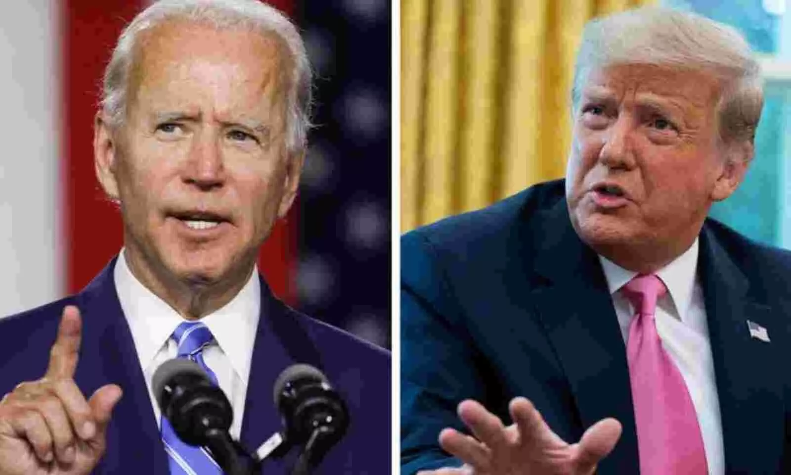 Bidens national lead against Trump narrows to 4 points,says a new poll