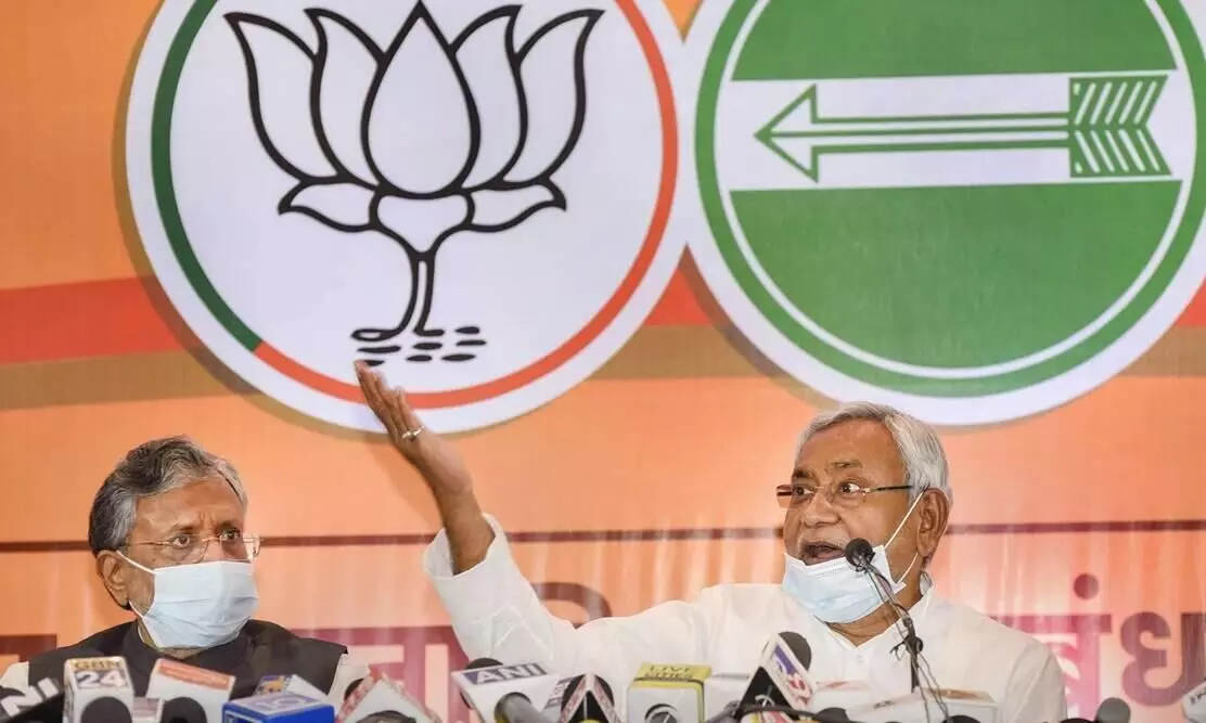 BJP to overtake JD-U in Bihar seats tally, NDA getting clear majority