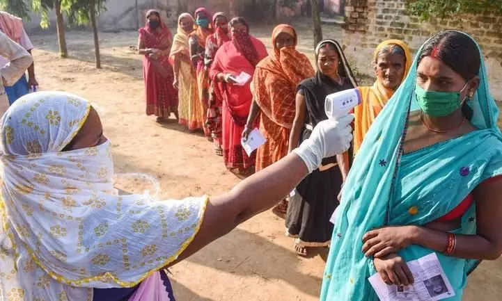 Bihar: 46.29% voting recorded till 3pm in 1st phase of Assembly Polls
