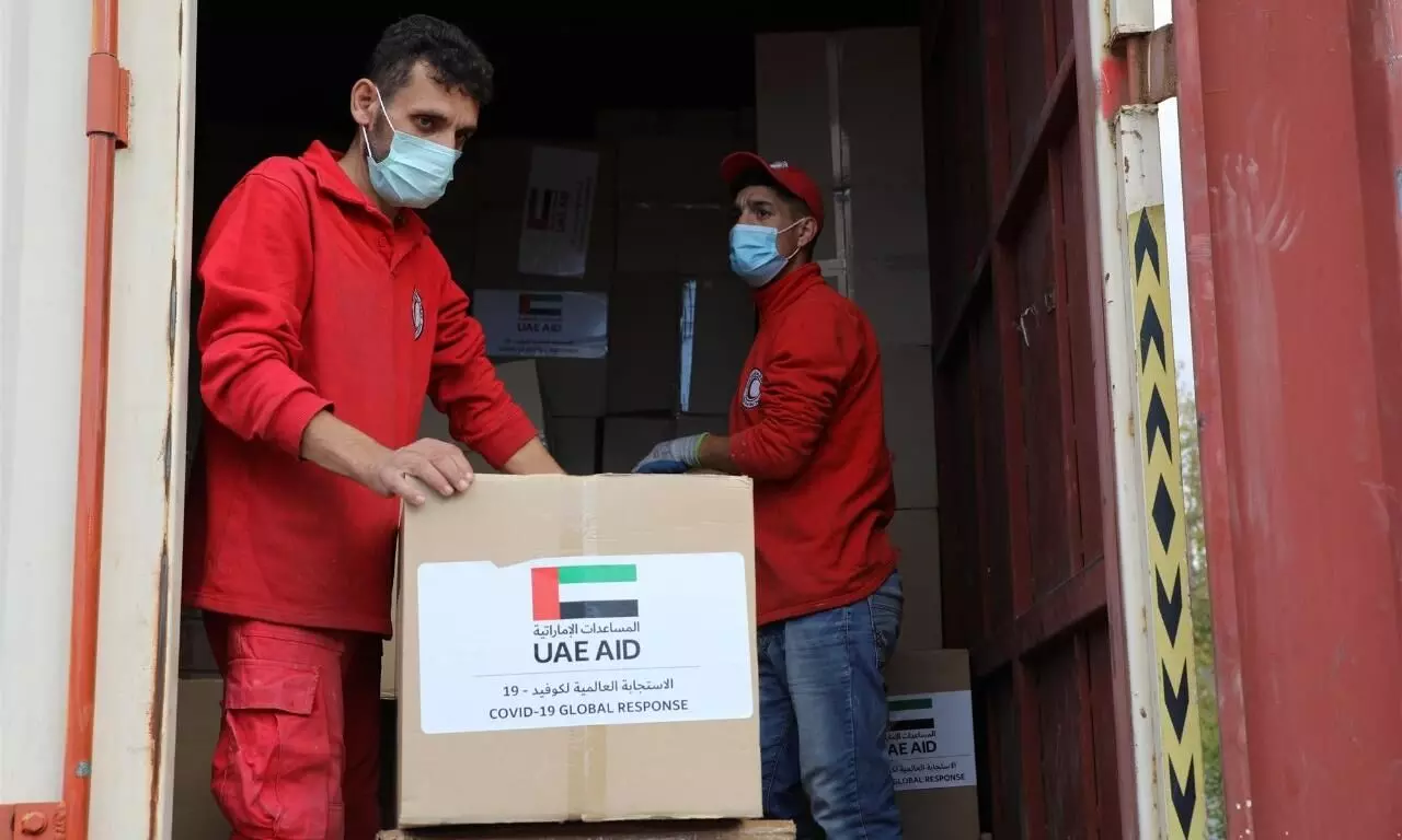 Emirates Red Crescent arrives in Damascus to help fight against the pandemic