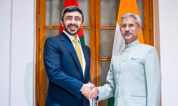 Abdullah bin Zayed meets Indian Minister of External Affairs