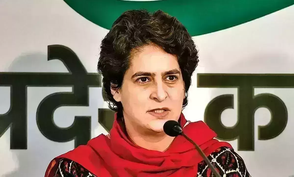 Priyanka Gandhi criticises centre over farmers issues