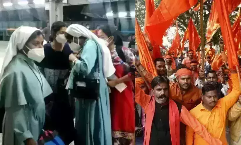 Attack on nuns in UP by Bajrang Dal workers; move to file case against victimised nuns for conversion suspected