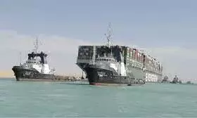 Last group of stranded ships to cross Suez Canal
