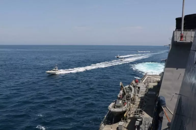US Navy too close to Iranian vessels; fires warning shots