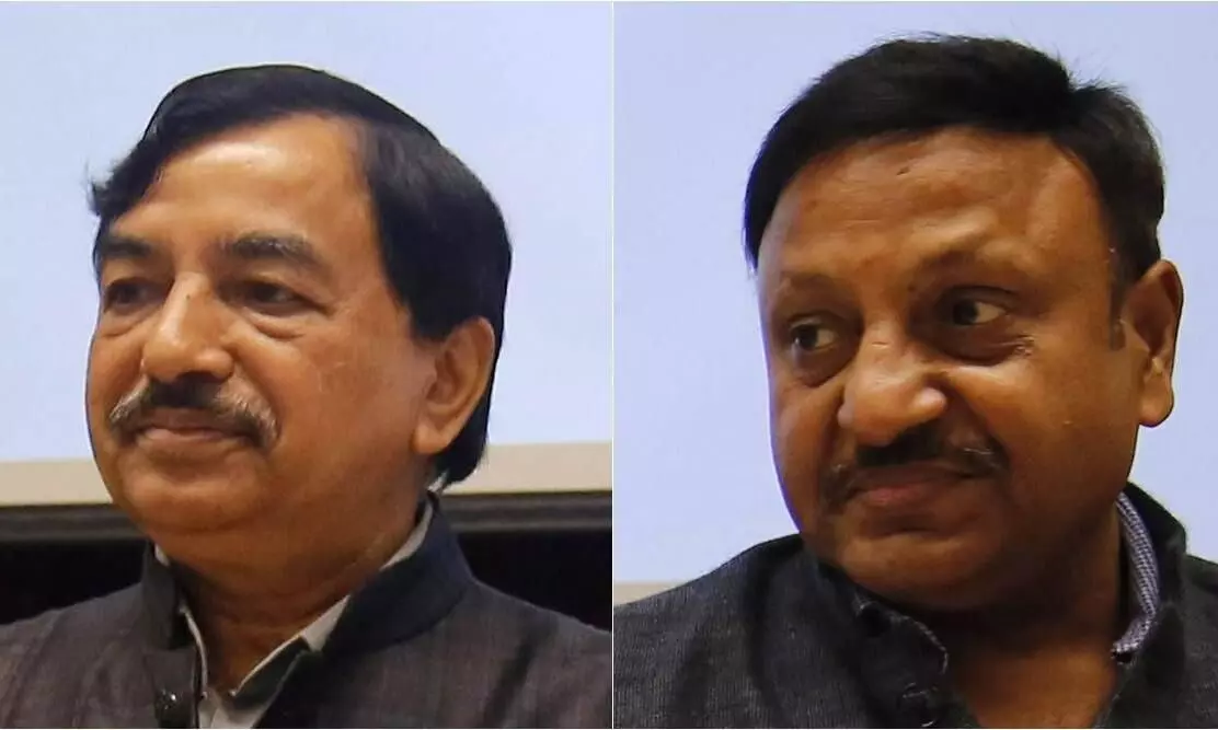 CEC Sushil Chandra (left) and EC Rajiv Kumar