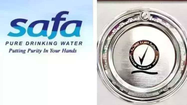 Safa water receives Qatar Quality Mark Certificate