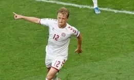 Denmark thrashes Wales 4-0 to enter Euro Cup quarterfinals
