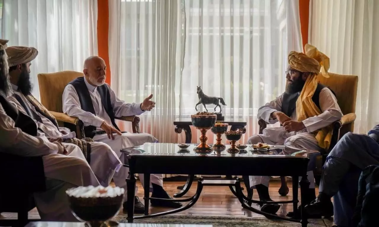 Taliban meet Ex Afghan President Hamid Karzai to discuss government formation