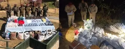 In Mizoram, explosives are recovered in large quantities