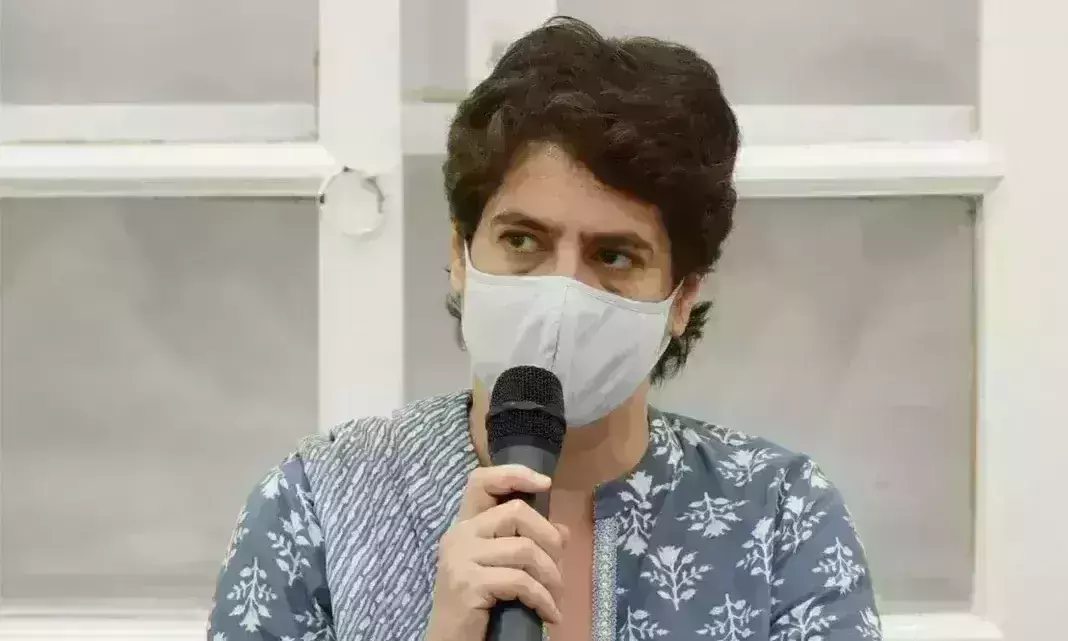 Covid : Priyanka Gandhi opted to isolate as her staff and family member tested positive