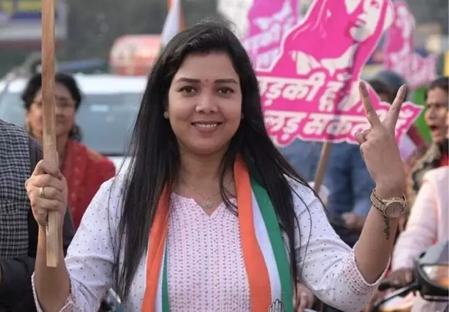 Congress  ladki hoon campaign face Priyanka Maurya set to join BJP