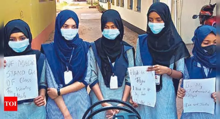 Denying Edu Over Hijab: Boys protest for girls right to wear hijab in Ktka