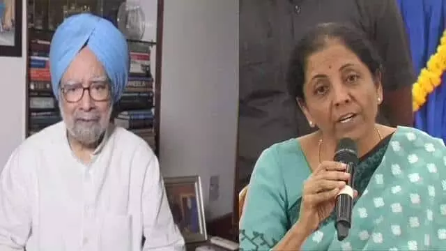 Finance minister Nirmala Sitharaman hits back as Manmohan Singh criticizes Modi-led govt