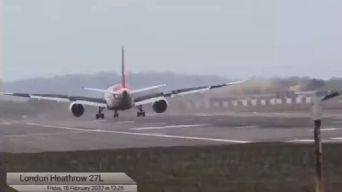 Air India flights nail difficult landing in London during fierce storm, video viral