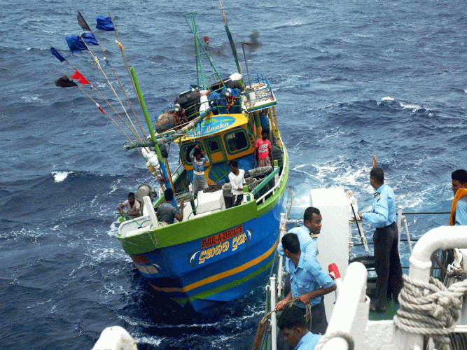 Sri Lankan Navy arrests 8 Indian fishers; 5th incident in Feb