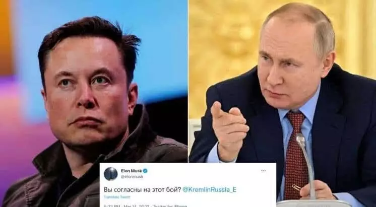 Elon Musk challenges Vladimir Putin for `single combat`over Ukraine