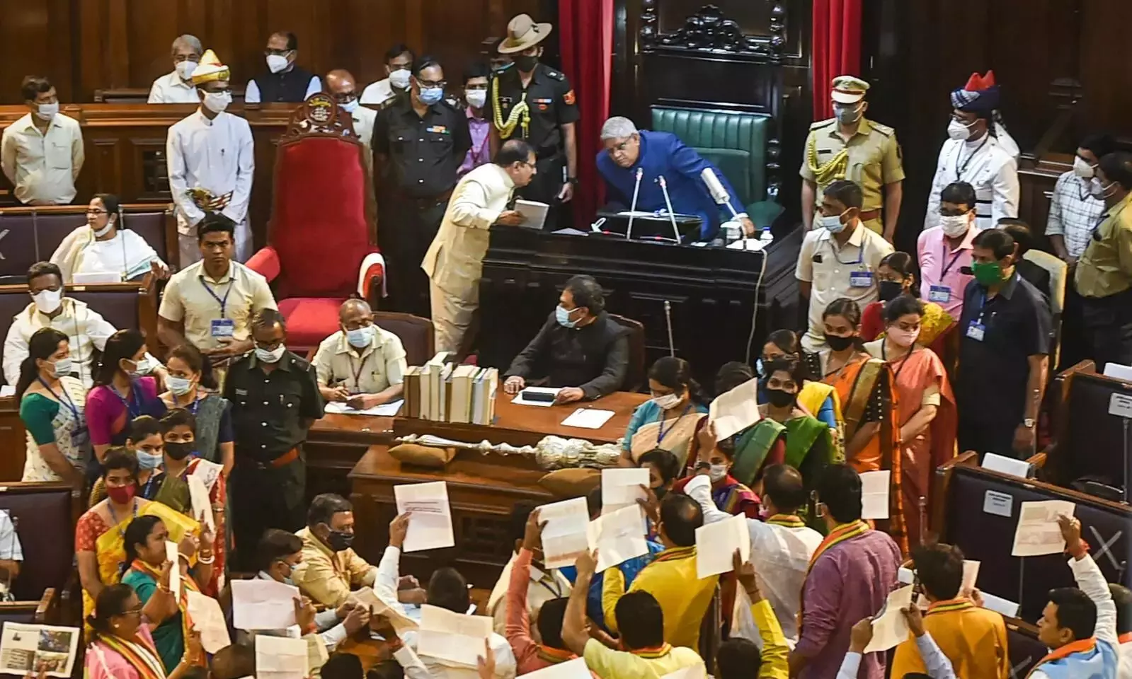 Squabble inside Bengal Assembly: 5 BJP MLAs get suspension