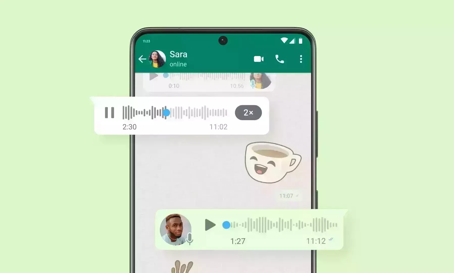WhatsApp with new features to enhance voice messages