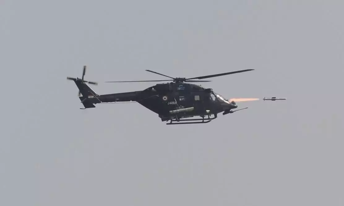 DRDO successfully flight tests anti-tank missile Helina