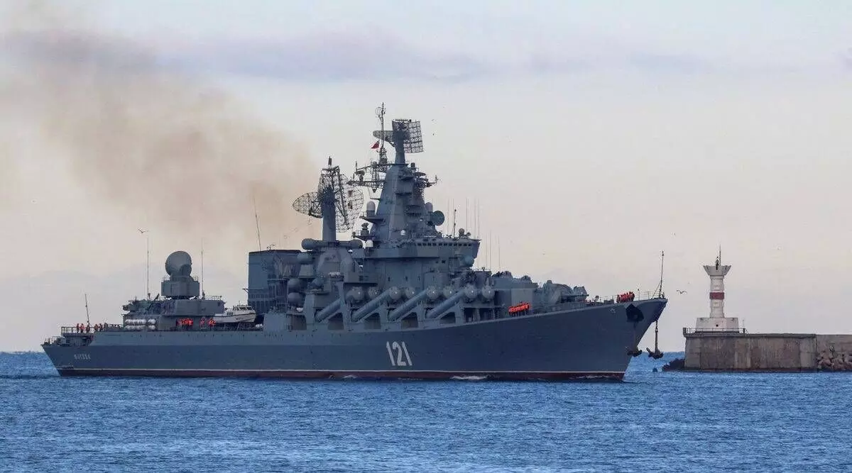 Leading Russian ship damaged in Black Sea; hit by missile, Ukraine claims