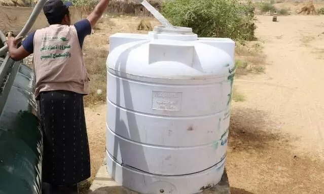 Saudi continues giving water, sanitation to displaced Yemenis