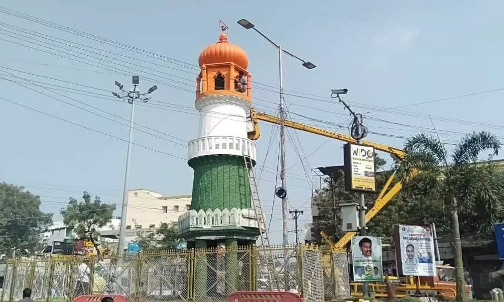 Protests to rename Jinnah Tower; Police detain Andhra BJP activists