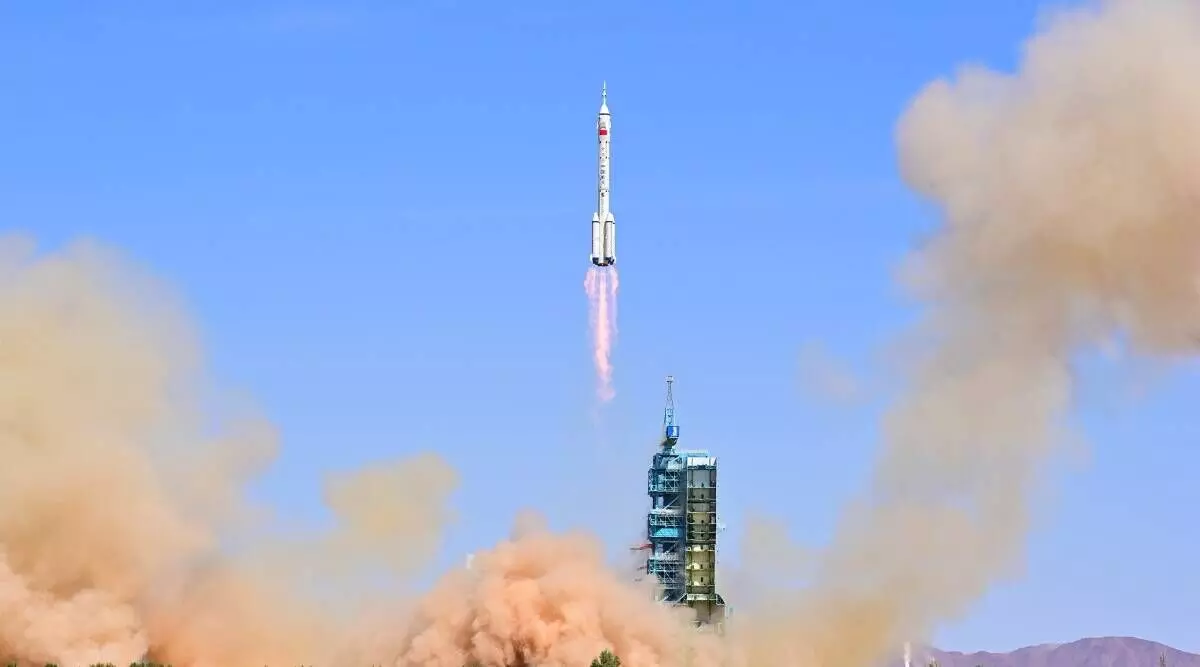 Three Chinese astronauts lifted off to oversee Space Station works