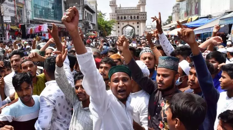 Protests erupt in Hyderabad again demanding action against BJP MLA