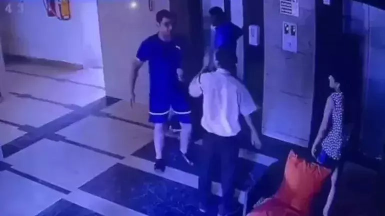Man who got stuck in a lift slaps security guard despite helping