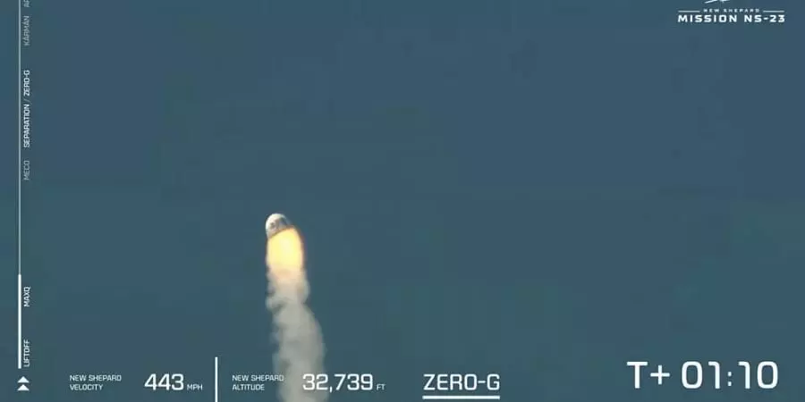 Bezos rocket carrying experiments fails during liftoff