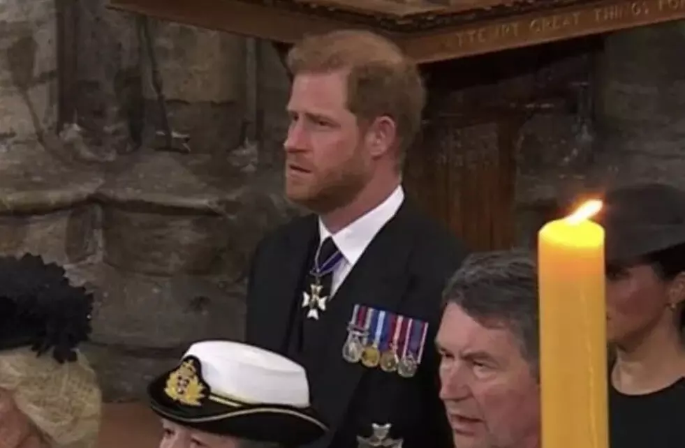 Prince Harry accused of disrespectful act at   Queen Elizabeths funeral