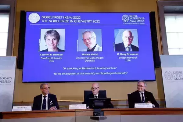 Chemistry Nobel Prize goes to three for click chemistry and snapping molecules together