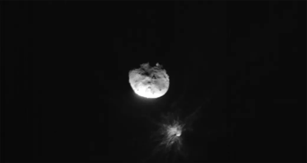 NASA spacecraft changes asteroids orbit after collision