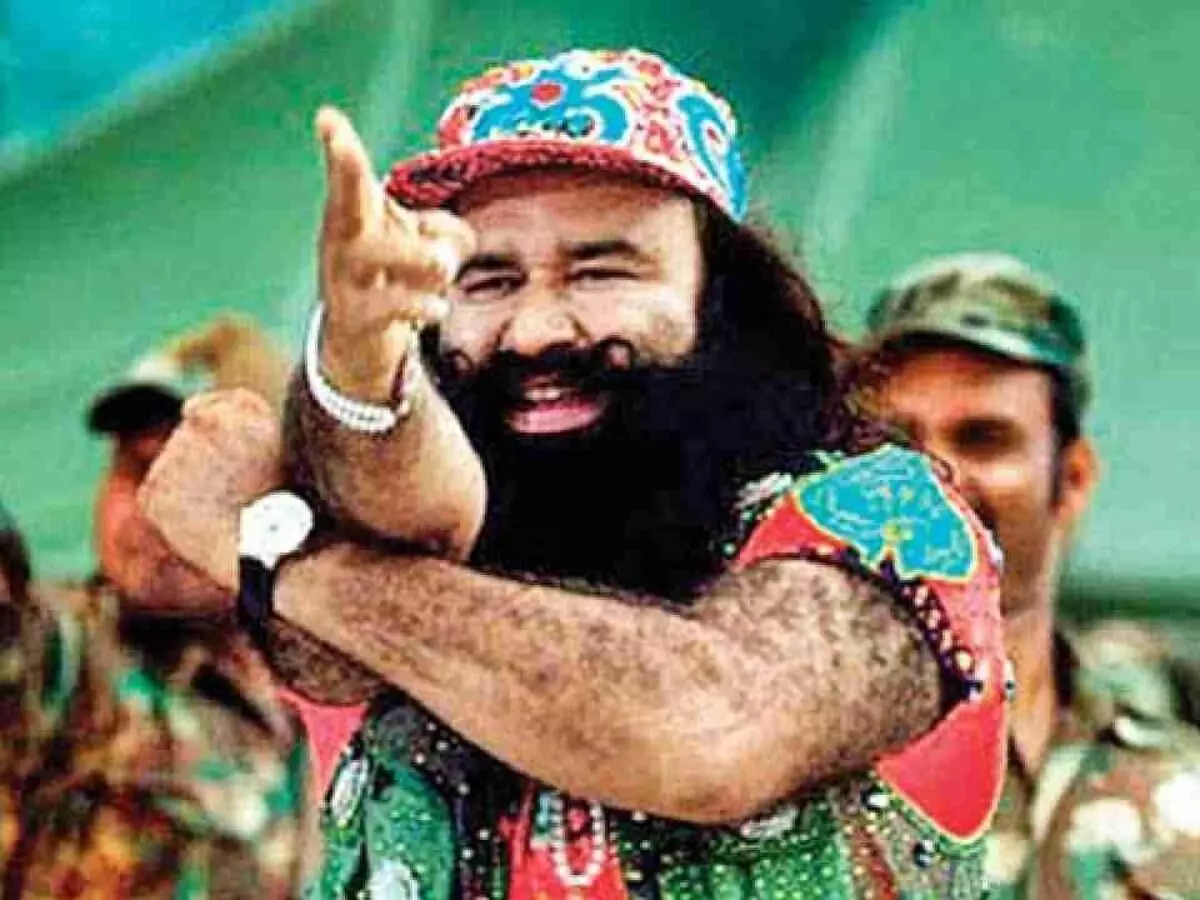 Gurmeet Ram Rahim: jailed for 20 yrs but out many times on parole with Z+ security