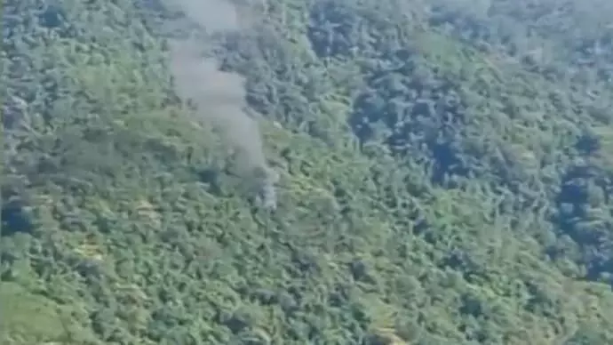 Army chopper crashes in Arunachals Upper Siang, five people on board