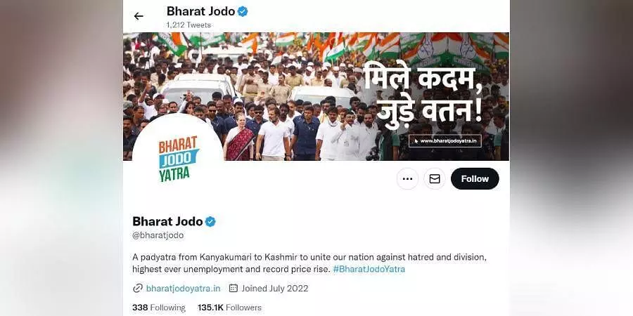 Court orders blocking of Congress, Bharat Jodo Yatra Twitter handles