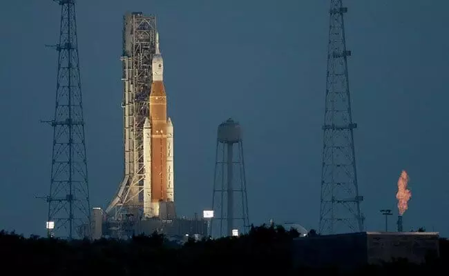 Tropical weather delays launch of NASA Moon rocket again