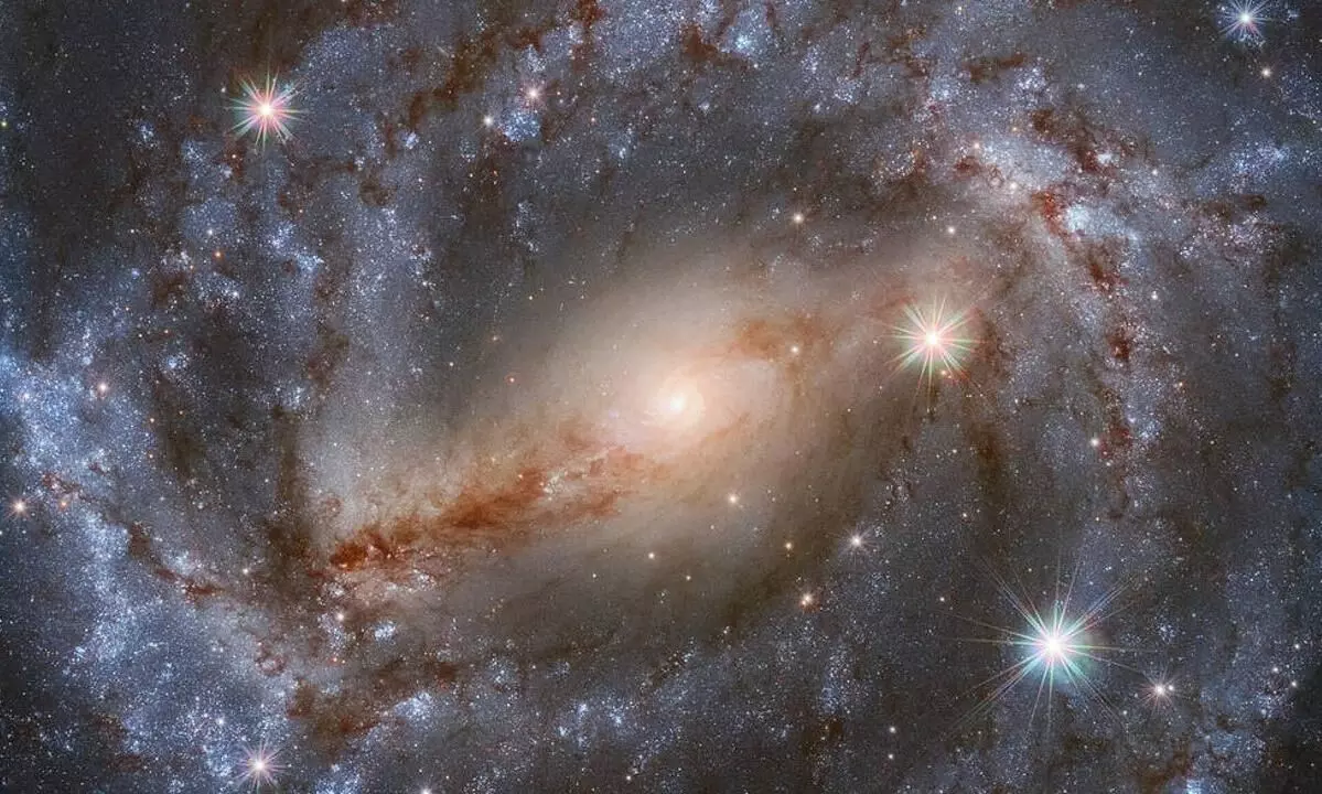 James Webb captures galaxy cluster behind Milky Way
