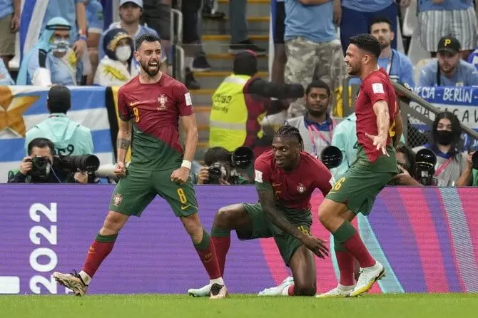 3rd team into knockouts as Portugal defeats Uruguay 2-0