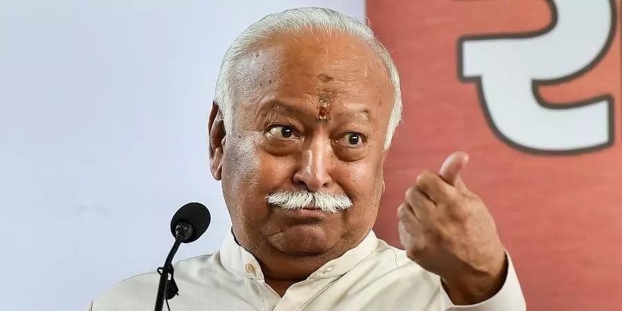 Mohan Bhagwat, RSS chief, asserts all people who live in India are Hindus