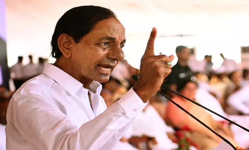 If questioned, they threaten to topple state government; KCR slams Centre
