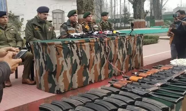 Army seizes huge cache of Pak-origin arms, war-like stores
