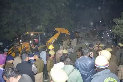Building collapse in Lucknow: 12 rescued; 4 feared trapped