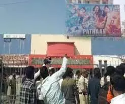 Hindu activists attack theatres to stall screening Pathaan in Karnataka